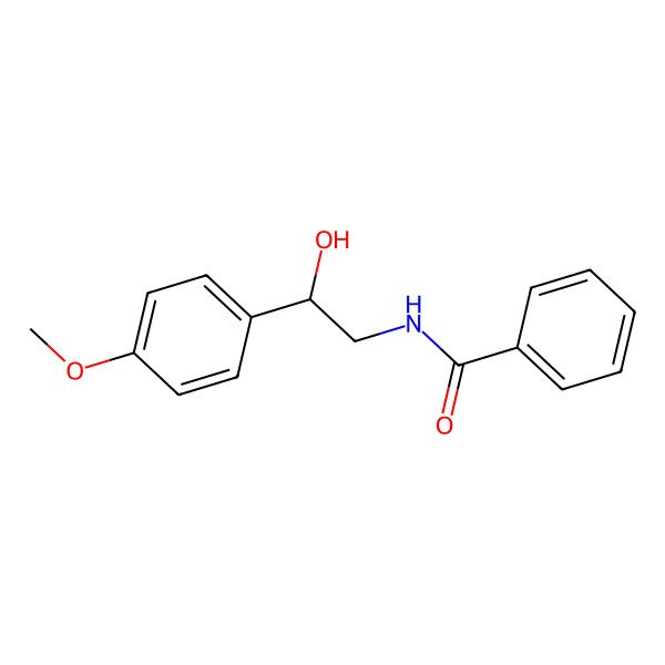 2D Structure of N-[(2R)-2-hydroxy-2-(4-methoxyphenyl)ethyl]benzamide