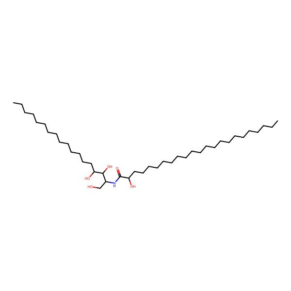 2D Structure of N-(2R-Hydroxytricosanoyl)-2S-amino-1,3S,4R-octadecanetriol