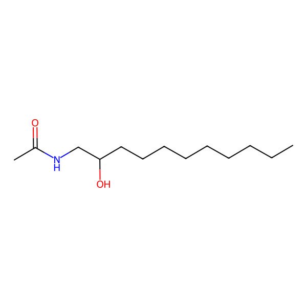 2D Structure of N-[(2S)-2-hydroxyundecyl]acetamide