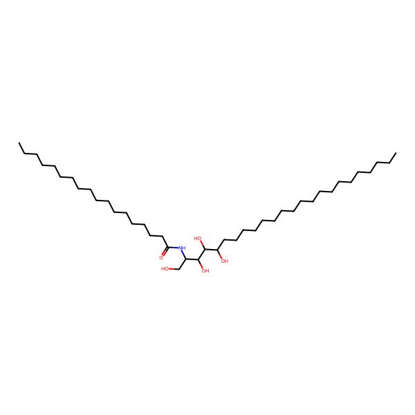 2D Structure of N-[(2S,3R,4S,5S)-1,3,4,5-tetrahydroxytetracosan-2-yl]octadecanamide