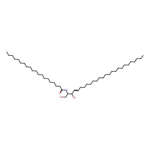 2D Structure of N-[(2s,3r,e)-1,3-dihydroxyhexacos-4-en-2-yl]icosanamide