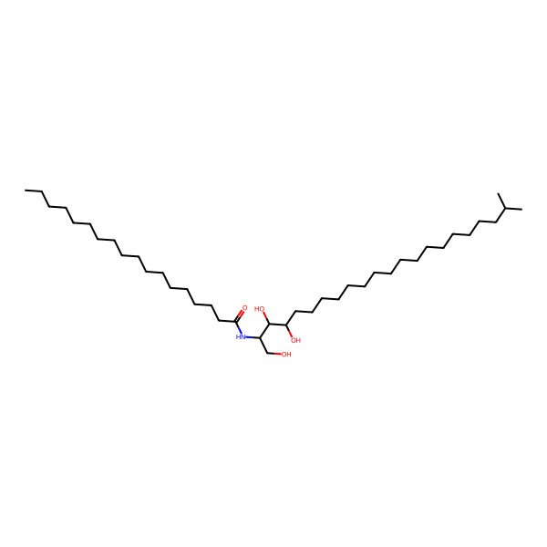 2D Structure of N-[(2S,3S,4R)-1,3,4-trihydroxy-21-methyldocosan-2-yl]octadecanamide