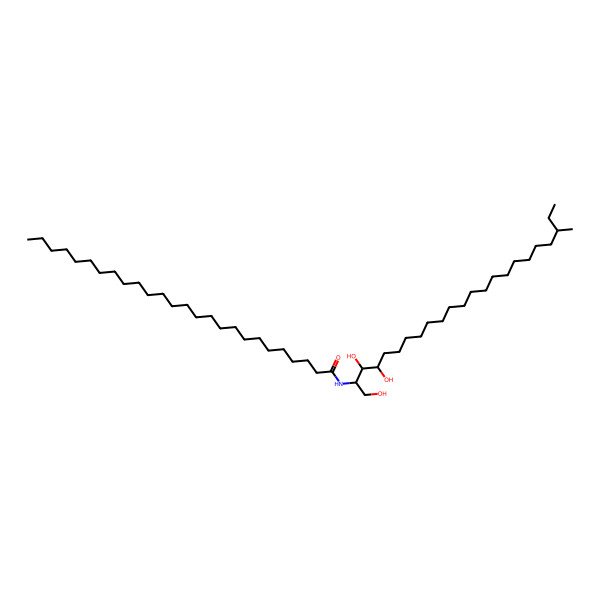 2D Structure of N-[(2S,3S,4R)-1,3,4-trihydroxy-21-methyltricosan-2-yl]hexacosanamide