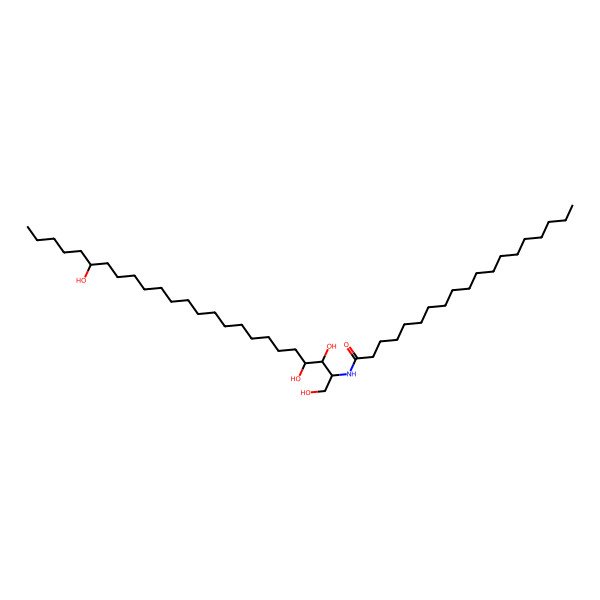 2D Structure of N-[(2S,3S,4R,20R)-1,3,4,20-tetrahydroxypentacosan-2-yl]nonadecanamide