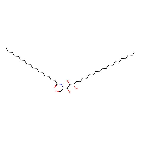 2D Structure of N-[(2S,3S,4R,5R)-1,3,4,5-tetrahydroxytetracosan-2-yl]octadecanamide