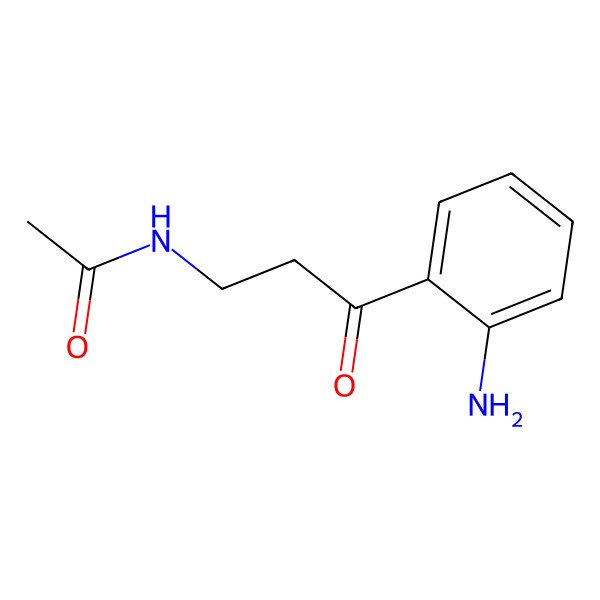2D Structure of N-[3-(2-Aminophenyl)-3-oxopropyl]acetamide