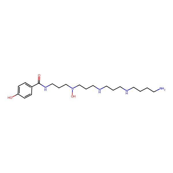 2D Structure of N-[3-[3-[3-(4-aminobutylamino)propylamino]propyl-hydroxyamino]propyl]-4-hydroxybenzamide