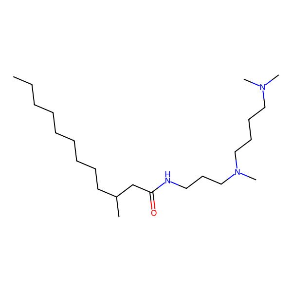 2D Structure of N-[3-[4-(dimethylamino)butyl-methylamino]propyl]-3-methyldodecanamide