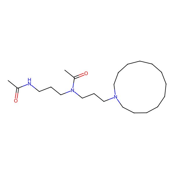 2D Structure of N-[3-[acetyl-[3-(azacyclotridec-1-yl)propyl]amino]propyl]acetamide