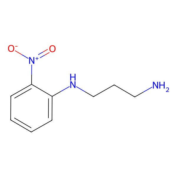 2D Structure of N-(3-Aminopropyl)-2-nitrobenzenamine