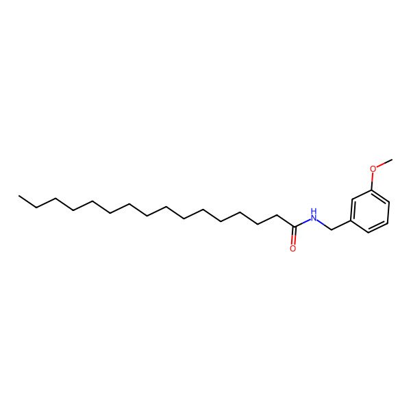 2D Structure of N-(3-Methoxybenzyl)palmitamide