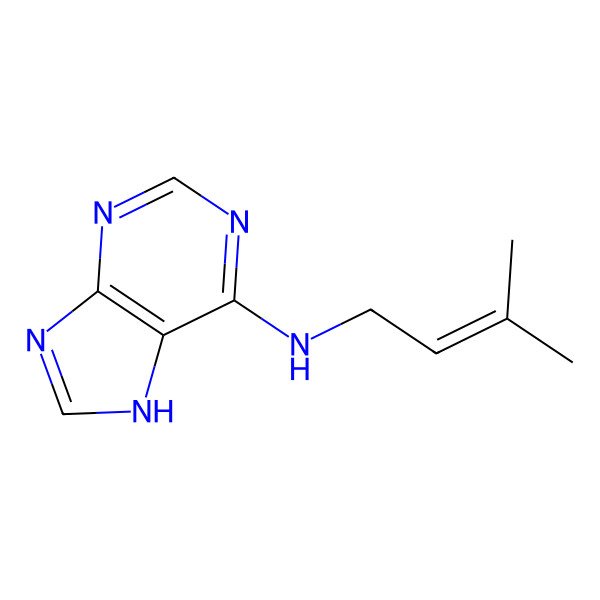 2D Structure of N-(3-Methylbut-2-EN-1-YL)-9H-purin-6-amine