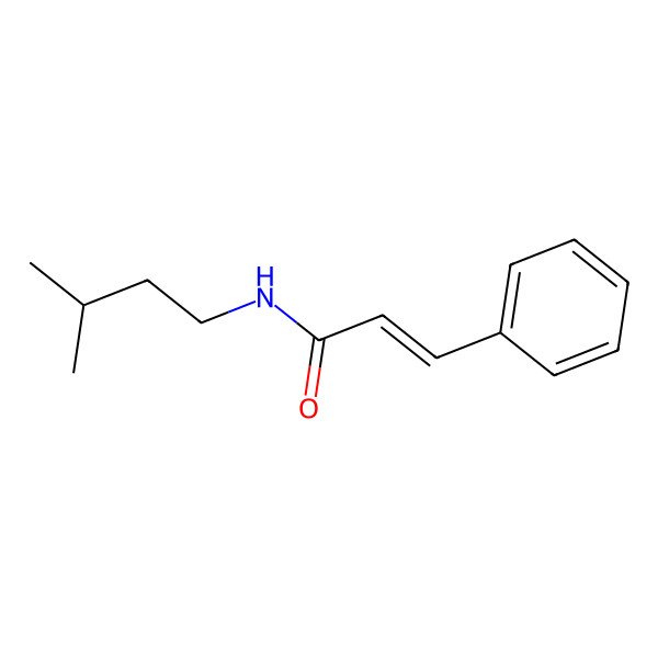 2D Structure of N-(3-methylbutyl)-3-phenylprop-2-enamide
