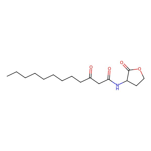 2D Structure of N-3-Oxo-Dodecanoyl-L-Homoserine Lactone
