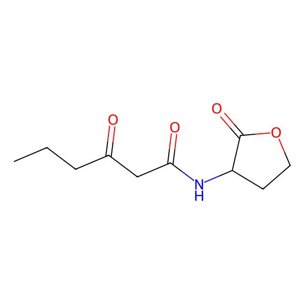 2D Structure of N-(3-oxohexanoyl)-L-homoserine lactone