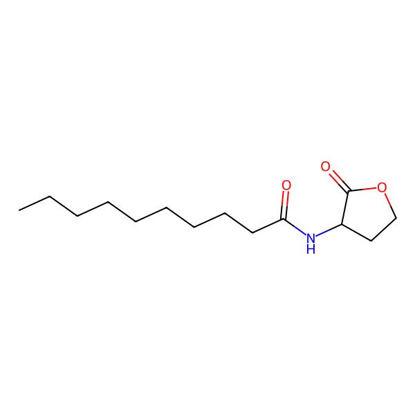 2D Structure of N-((3S)-2-oxooxolan-3-yl)decanamide