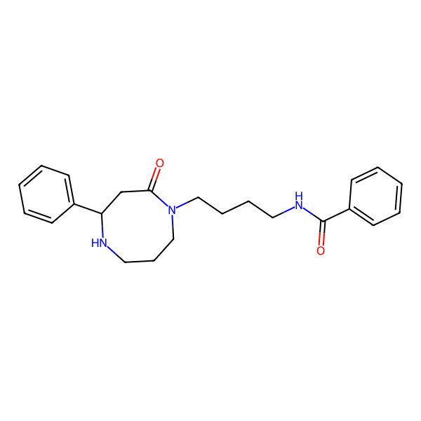 2D Structure of N-[4-(2-oxo-4-phenyl-1,5-diazocan-1-yl)butyl]benzamide