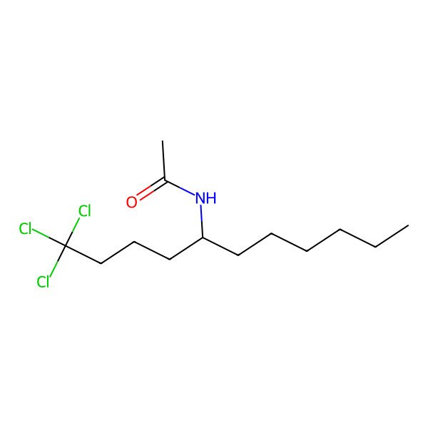 2D Structure of N-[(5R)-1,1,1-trichloroundecan-5-yl]acetamide