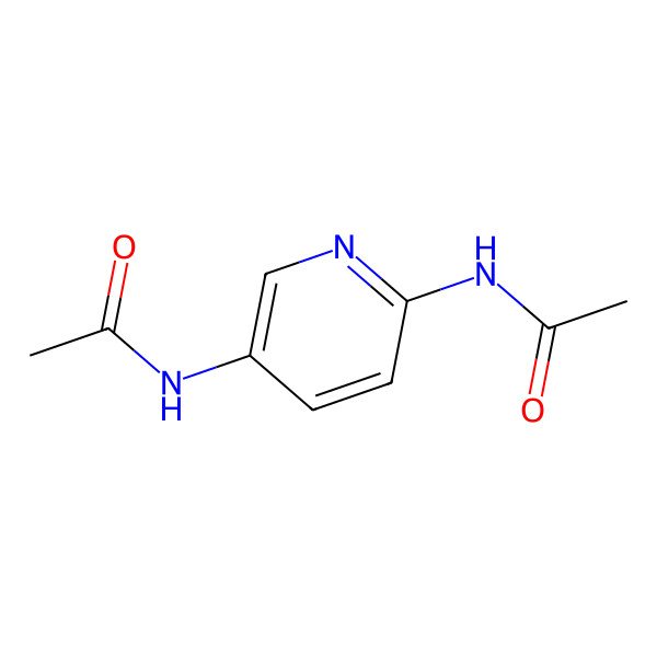 2D Structure of N-(6-acetamidopyridin-3-yl)acetamide