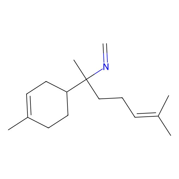2D Structure of N-[6-methyl-2-(4-methylcyclohex-3-en-1-yl)hept-5-en-2-yl]methanimine