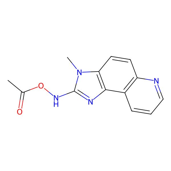 2D Structure of N-Acetoxy-IQ