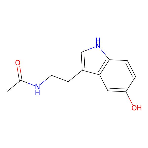 2D Structure of N-Acetylserotonin
