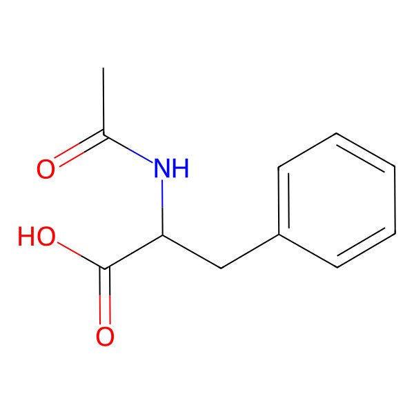 2D Structure of (-)-N-Acetylphenylalanine