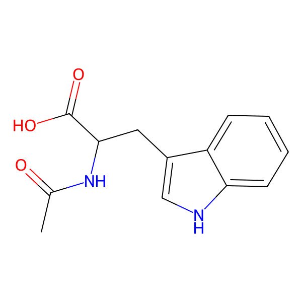 2D Structure of N-Acetyl-DL-tryptophan