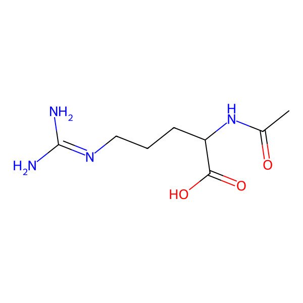 2D Structure of N-Acetyl-L-arginine