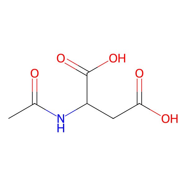 2D Structure of N-Acetyl-L-Aspartic Acid