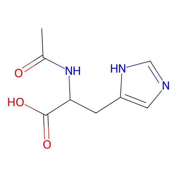 2D Structure of N-Acetyl-L-histidine