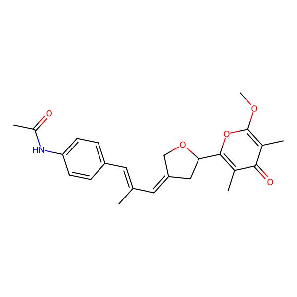 2D Structure of N-Acetylaureothamine