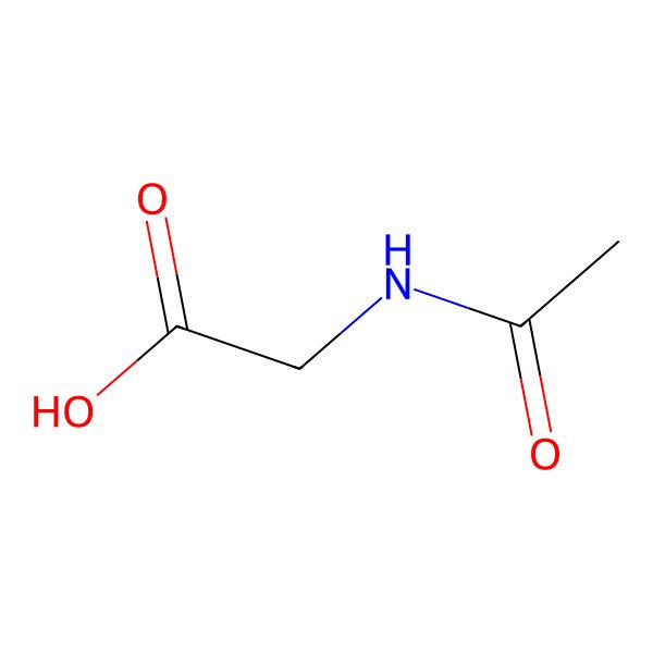 2D Structure of N-Acetylglycine