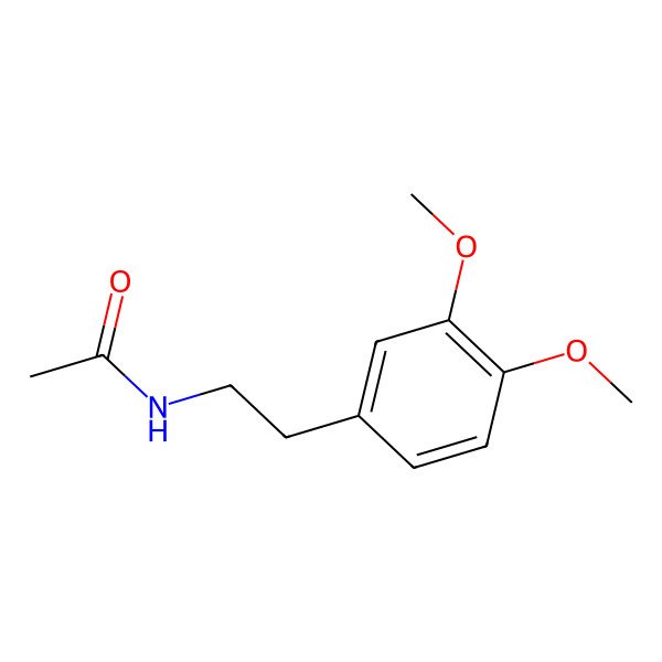 2D Structure of N-Acetyl-3,4-dimethoxyphenethylamine