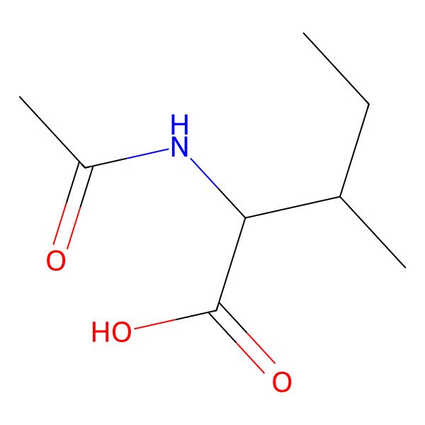 2D Structure of N-(1-Hydroxyethylidene)isoleucine