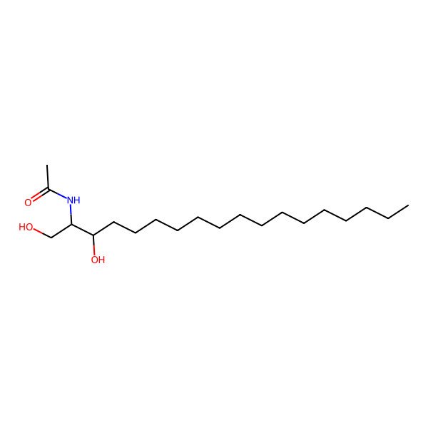 2D Structure of N-((1S,2R)-2-Hydroxy-1-(hydroxymethyl)heptadecyl)acetamide