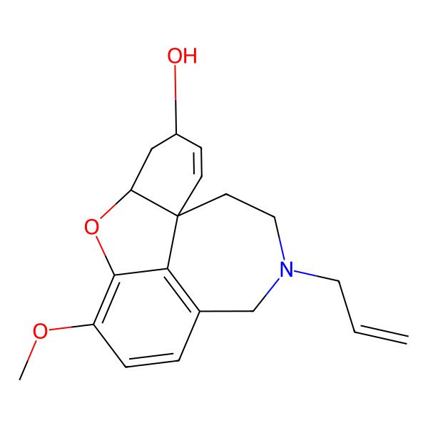 2D Structure of N-allylnorgalanthamine