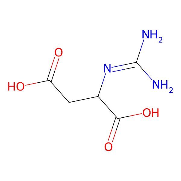 2D Structure of N-(Diaminomethylidene)aspartic acid