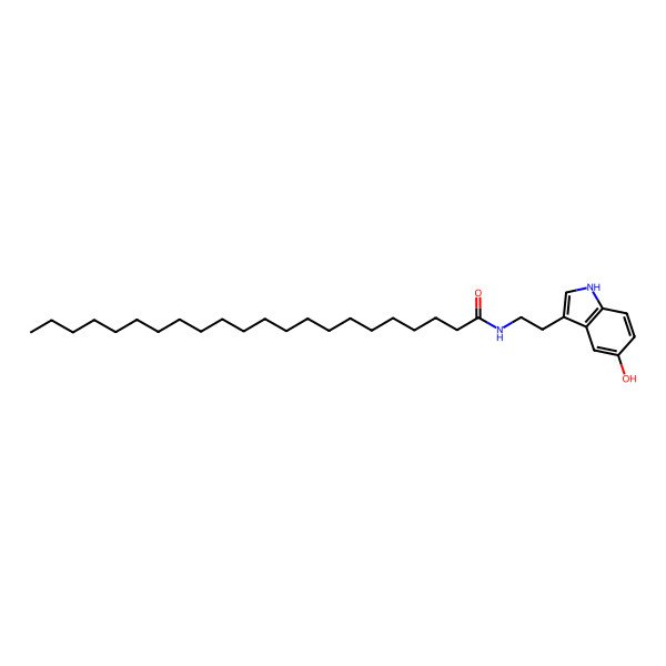 2D Structure of N-Behenoyl-5-hydroxytryptamine