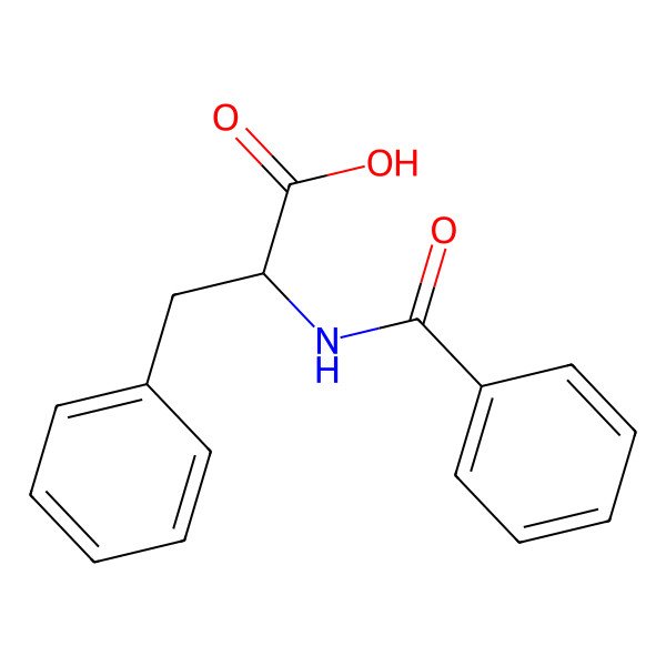 2D Structure of N-Benzoyl-l-phenylalanine