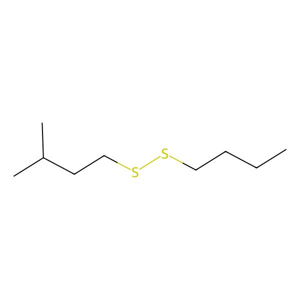 2D Structure of n-Butyl isopentyl disulphide