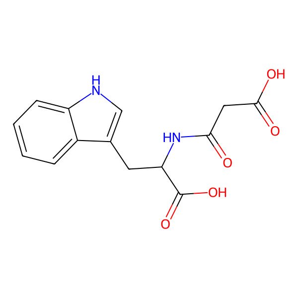 2D Structure of N-(Carboxyacetyl)-L-tryptophan