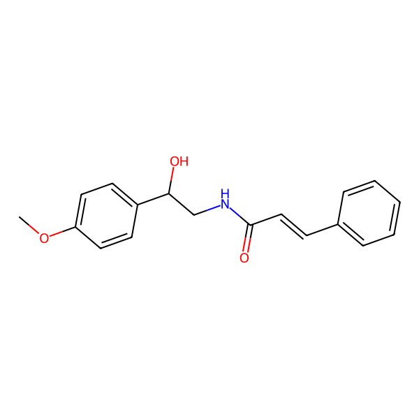 2D Structure of N-cinnamoyl-2-hydroxy-2-(4-methoxyphenyl)ethylamine