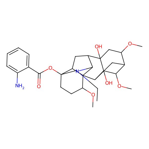 2D Structure of N-Deacetyllappaconitine