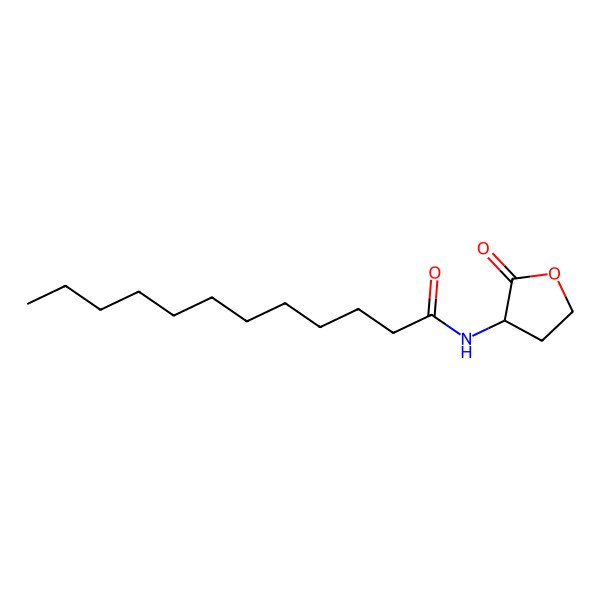 2D Structure of N-dodecanoyl-L-Homoserine lactone