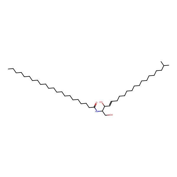 2D Structure of N-[(E,2S,3R)-1,3-dihydroxy-19-methylicos-4-en-2-yl]docosanamide