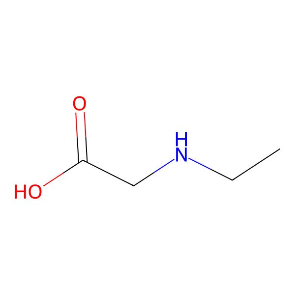 2D Structure of N-Ethylglycine