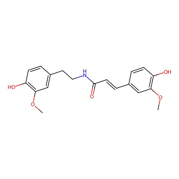 2D Structure of n-Feruloyl-3-methoxytyramine