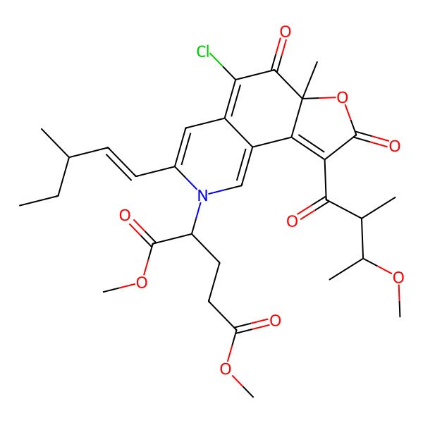 2D Structure of N-glutarylchaetoviridin A