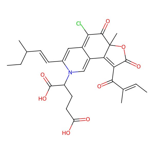 2D Structure of N-glutarylchaetoviridin B